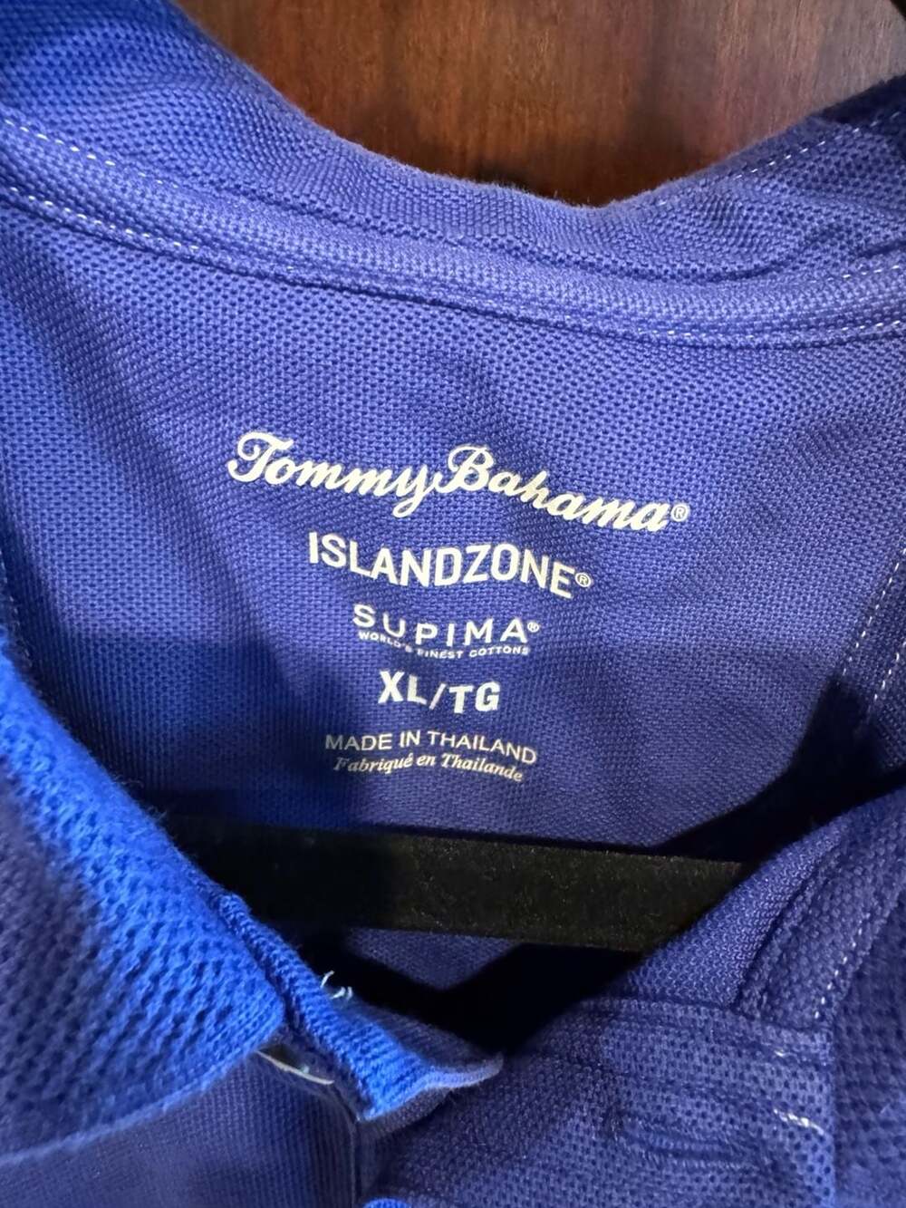 Tommy Bahama IslandZone Supima Cotton Polo Shirt Blue XL